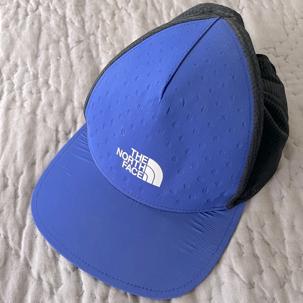 The North Face Blue Black Flash Dry Cap Hat Adjustable Unisex Large/X-Large
